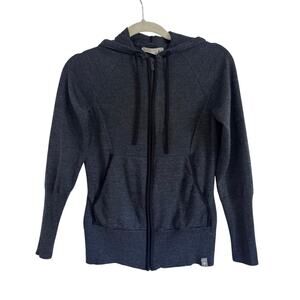 SMARTWOOL Gray Wool Zip Up Hoodie Sweater XS